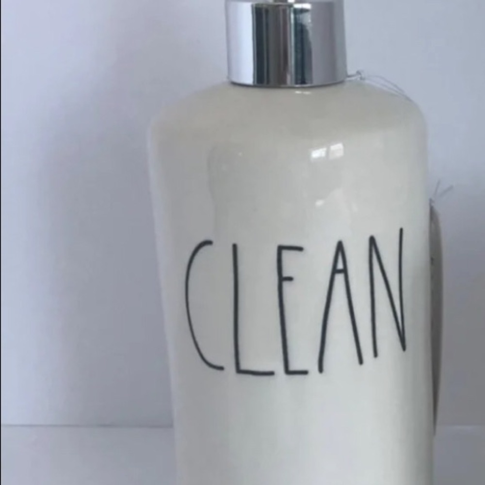 Rae Dunn clean soap or lotion dispenser